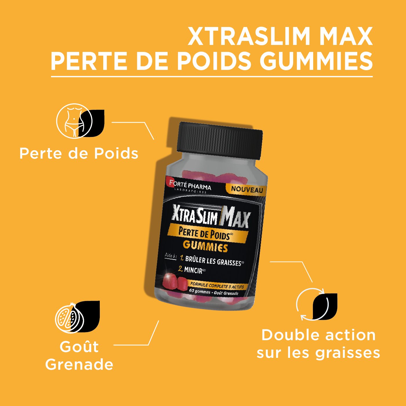 XtraSlim Max Perte de poids Gummies